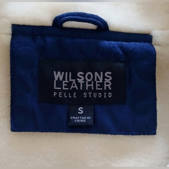 WILSONS LEATHER SHERPA JACKET - Penny Lane Y2K does 70’s - Picture 5 of 6